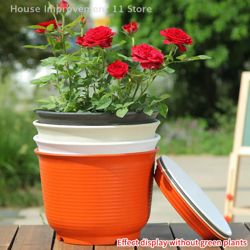 

Thickened Plastic Root System With Tray Drainage Holes For Potted Garden Nursery Control
