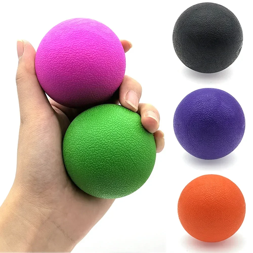 TPE Fascia Ball Lacrosse Muscle Relaxation Exercise Sports Fitness  Yoga Peanut Massage Ball Trigger Point Stress Pain Relief