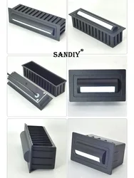SANDIY Outdoor Wall Lamp Waterproof Step&Stair Lights Recessed Luminaire for Terrace Street Yard Balcony Exterior Lighting IP65
