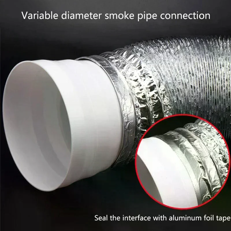 Multi Reducer Extractor Fan Pipe Connector 80/100/110/120mm For Fan Ventilation Duct Pipe Tube Exhaust Duct Connect Duct