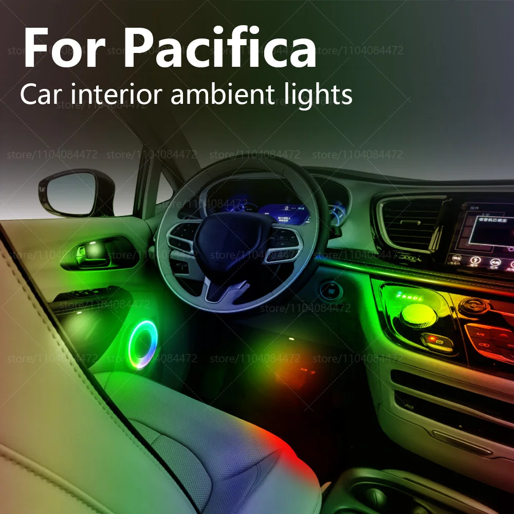

For Chrysler Pacifica RT/T 22in1 RGB Car Interior Acrylic Car Ambient Lights RGB Hidden Acrylic Strip Decoration Accessories