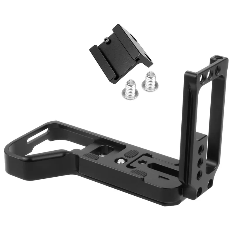 A7RIV Quick Release with Cold Shoe L Shaped Plate Stretchable Adjustment Bracket for Sony a7R IV Alpha 7R IV A7RM4 ILCE-7RM4