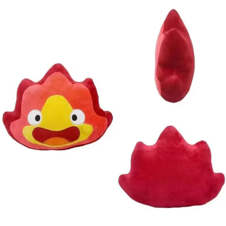 Lindo Peluche de Fuego Calcifer de Dibujos Animados, Regalo de Navidad para Niños, 24CM