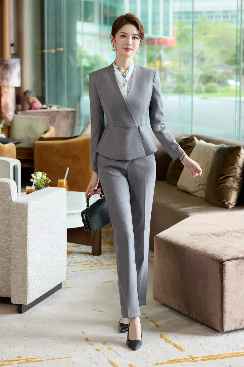 

AIyssa Fashion профессиональные женские брюки-двойка + костюм, изысканный элегантный, новинка осени-зимы 2025 года.