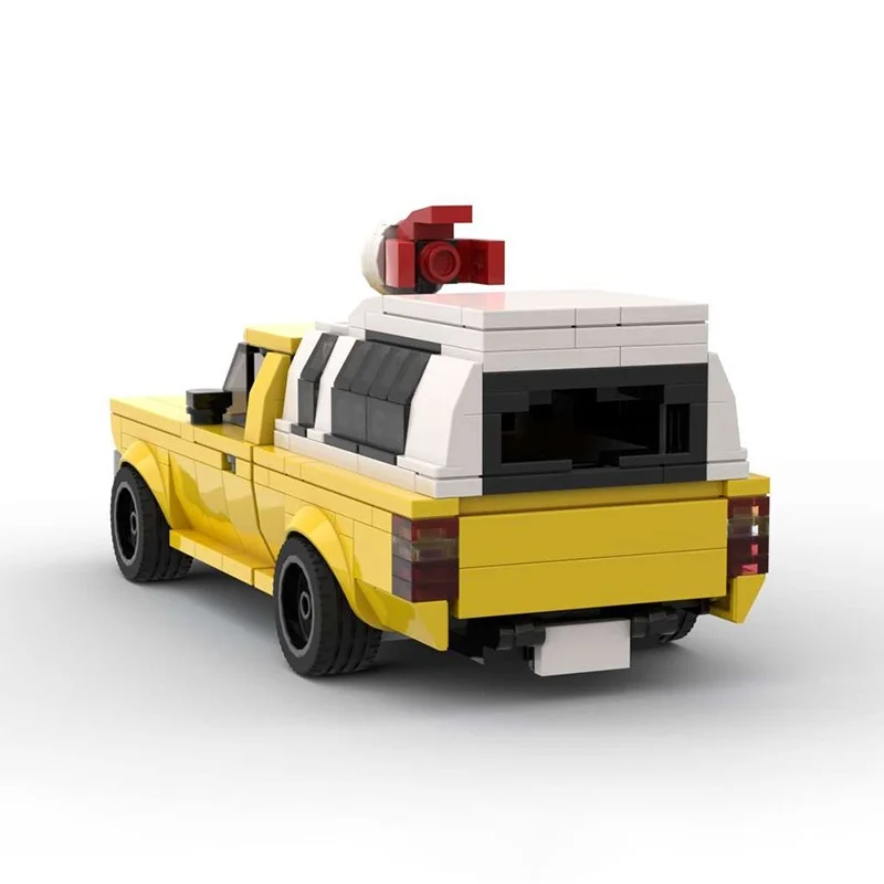 358 stücke MOC Pizza Planet Lkw Stadt Champions Modell Bausteine Kreative Spielzeug Bildung Weihnachten Geschenk Ziegel Kinder Geburtstag