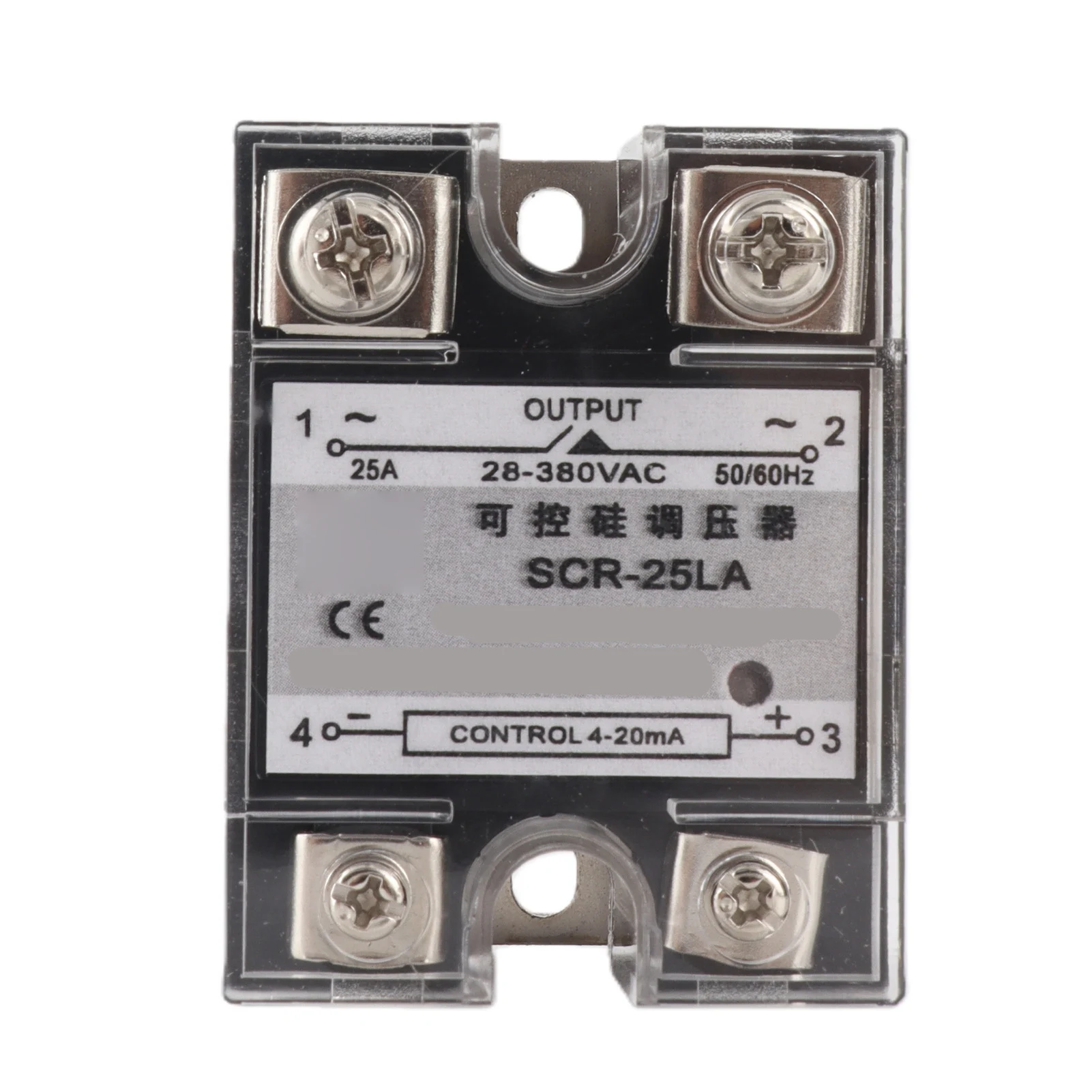 Solid State Relay SSR 4‑20mA Input to 28‑380V AC Output Stepless Control Voltage Regulator DC Solid State Relay