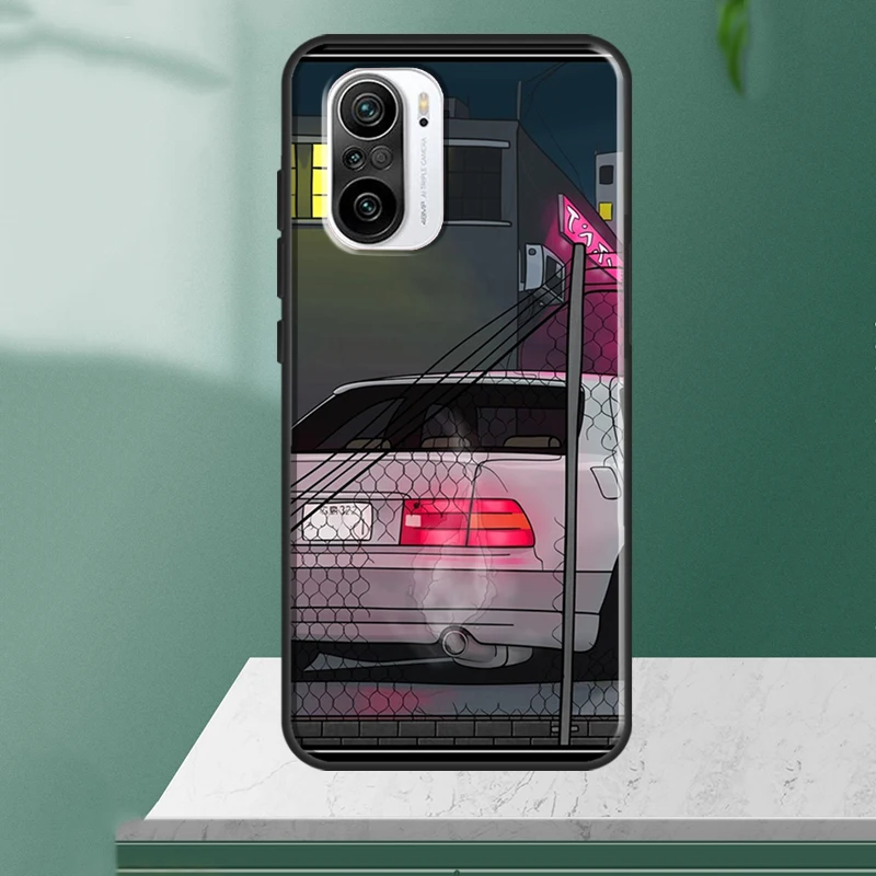 黄色 Jdm 車ケースシャオ mi 14 13 ウルトラ 11T 12T 13T 14T プロ POCO X7 プロ X3 X5 F3 F5 F6 M6 X6 プロカバー