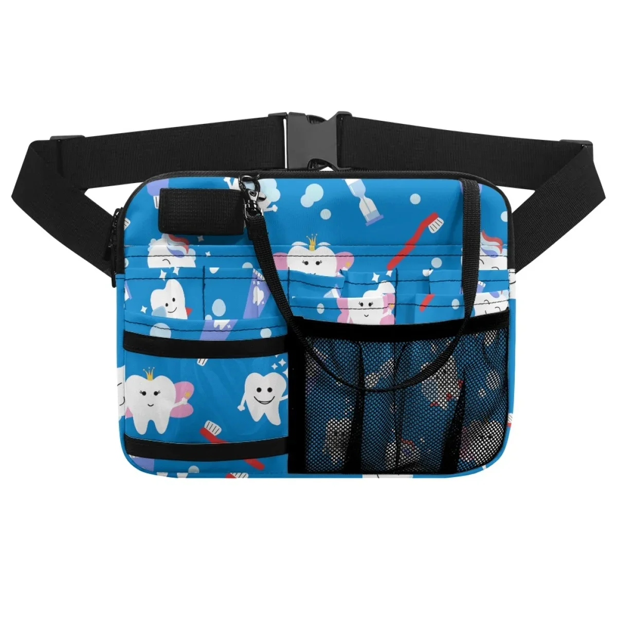 Hip Bag Female Multi Compartment Utility Nurse Fanny Pack Cute Tooth Dental Designer Belt Bags Organizer Pouch Adjustable Gift