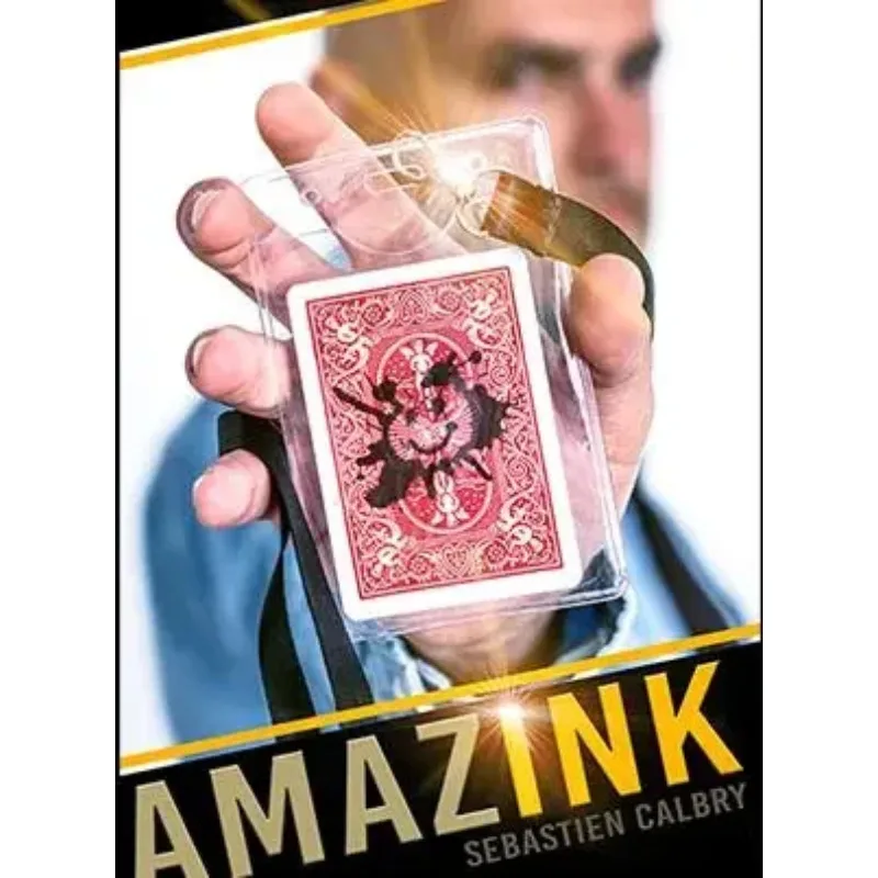 

Amazink by Sebastien C (Gimmick and online instruct) Illusion Card Magic TrickFor Professional Magicians Mentalism Close up