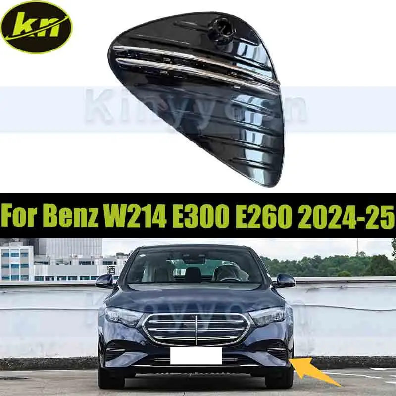 

Front Bumper Fog Light Grille Fog Cover For Mercedes Benz E-Class W214 E300 E260 2024-2025 Fog Lamp Cover Bezel Replacement