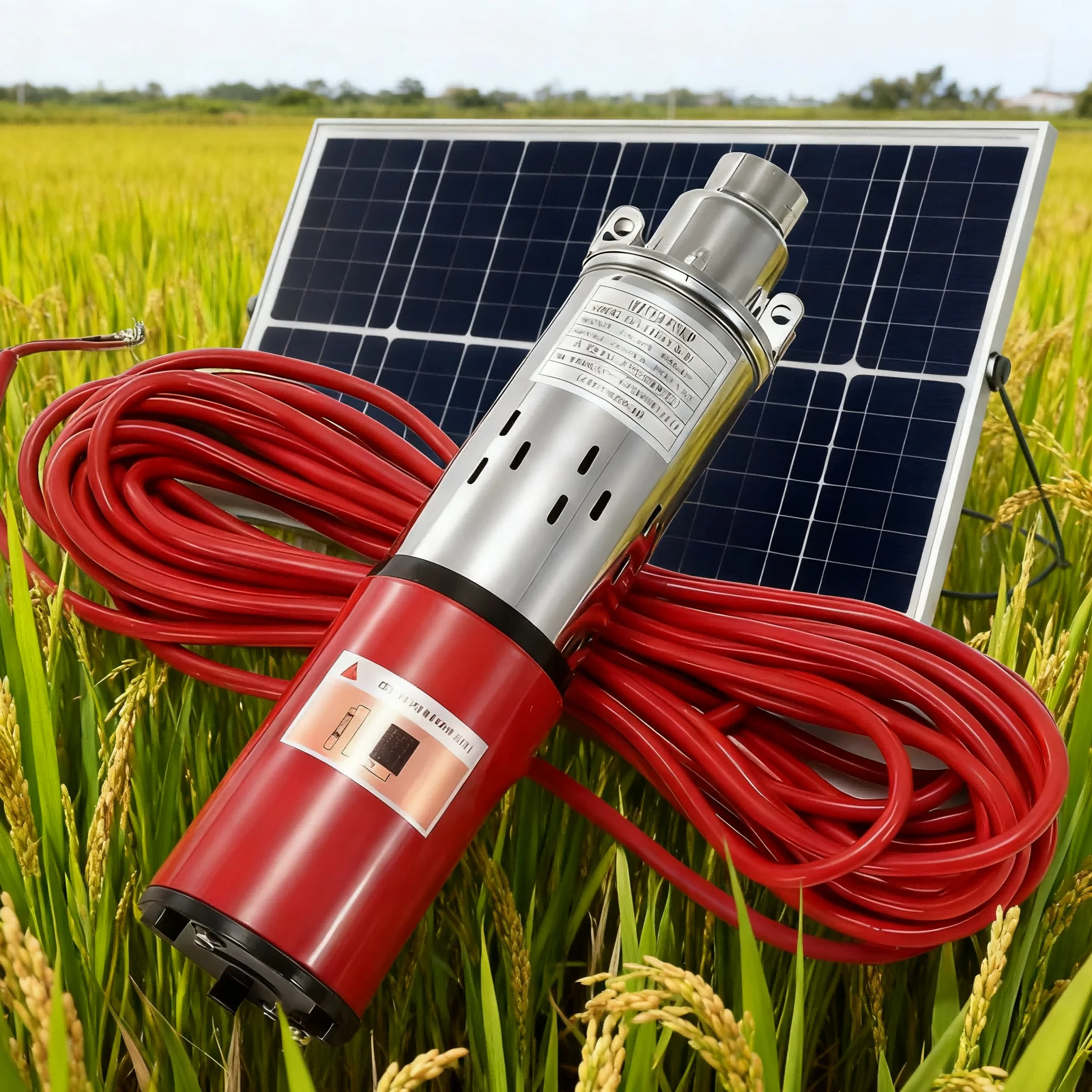ZQB High Quality Solar Brush DC Motor High Pressure Screw Submersible Pump with OEM Customization