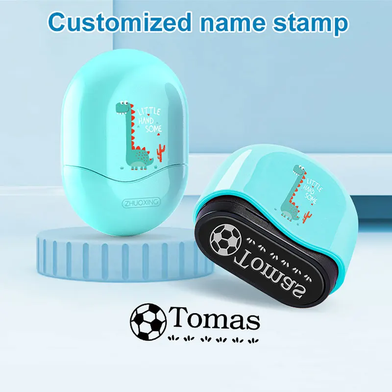  مجموعة طوابع اسم الأطفال المخصصة - ختم التصميم المخصص الرائج للوازم المدرسية والسفر والحرف اليدوية والتنظيم المدرسي #6