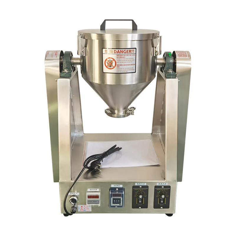 Dry food mixing equipment with conical rotary pharmaceutical powder mixer double cone blending machine