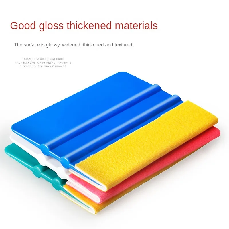 Car Wrap Vinyl Squeegee Window Tinting Film Tools Applicator Scratch-resistant Microfiber Felt Hard Scraper Auto Accessories