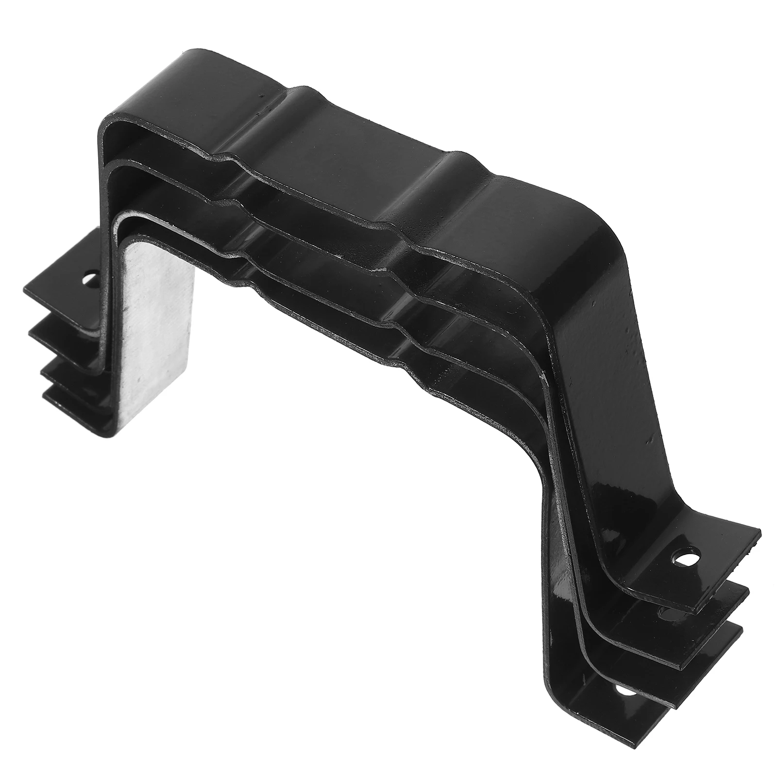 

4pcs Downspout Aluminum Alloy Downspout Strap Gutter Strap Extensions for Rain Gutter Accessories with Durability