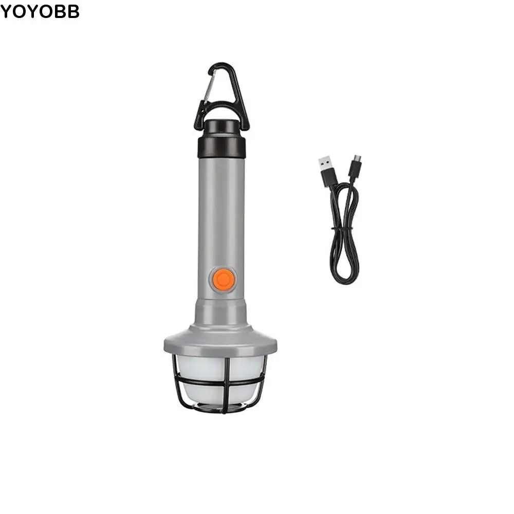 

Four Lighting Modes LED Flashlight Fast Charging with Hook Outdoor Emergency Lights Waterproof Strong Light Portable Work Light