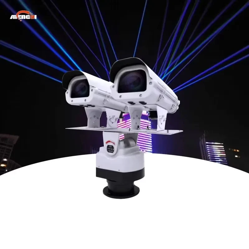 

Высокояркий 8-ваттный двухголовочный мини-лазерный проектор для крыш зданий, вращающийся, водонепроницаемый, зеленый, для наружного использования