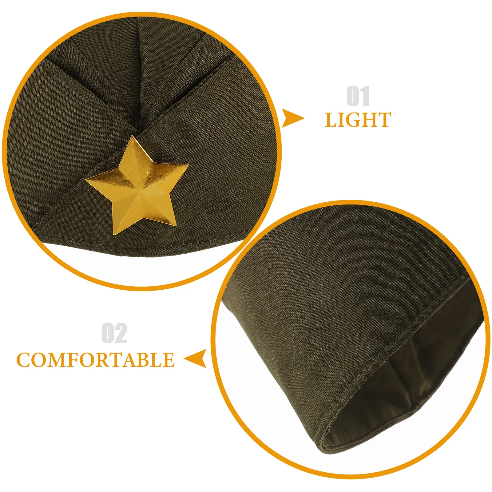 1 قطعة قبعة قارب بحار أخضر عسكري كلاسيكي عتيق قبعة الذروة Tricorne لأداء الحفلات التنكرية في الهواء الطلق خفيفة الوزن #6