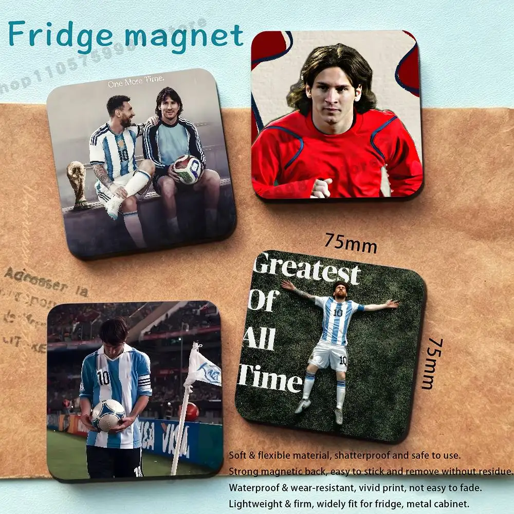 L-Lionel M-Messi Football King Refrigerator Magnets the Perfect Choice for Home Create Warm Cozy Home