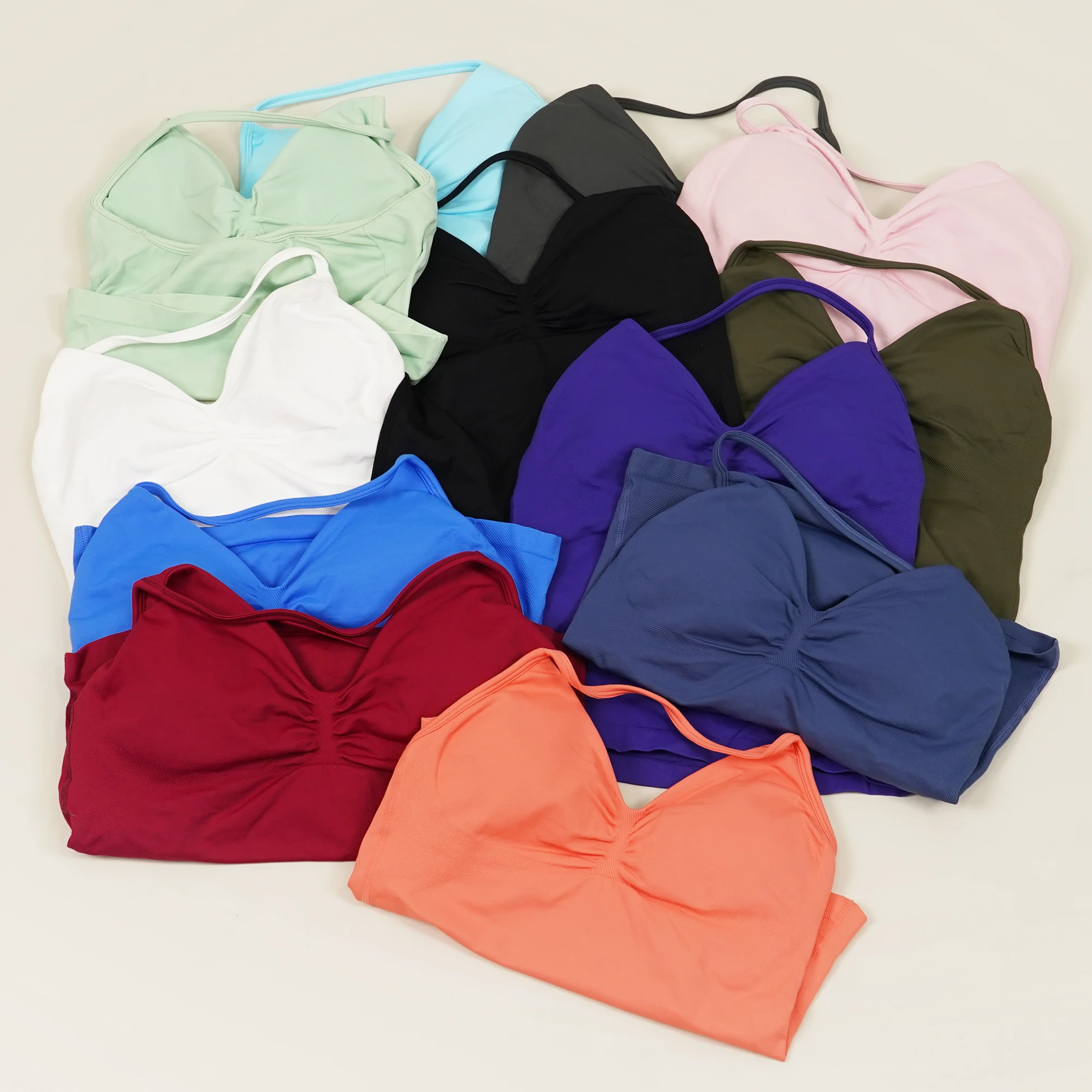 

VEQKING Impact Длинные топы на бретелях Бесшовные спортивные укороченные топы со съемными подушечками Тренажерный зал Фитнес Жилет с открытой спиной Холтеры для тренировок