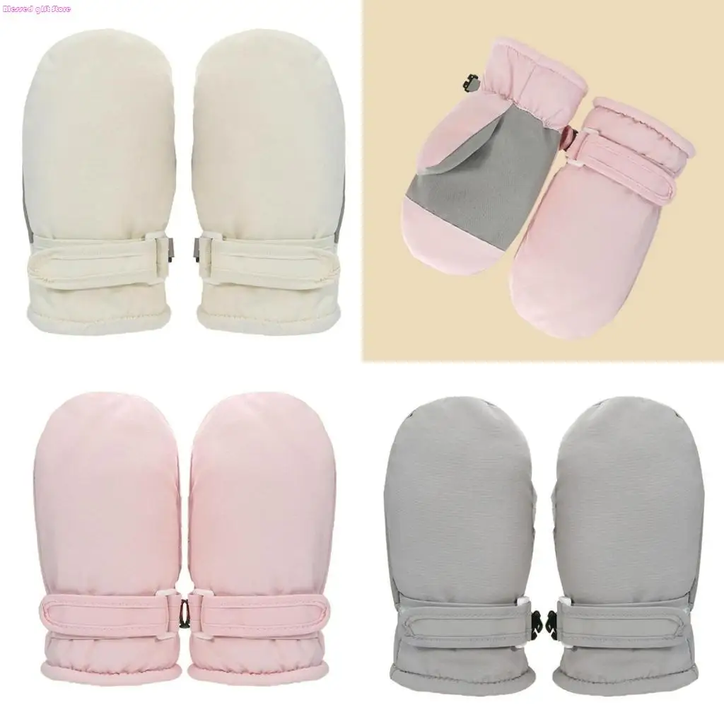 

D0JC Ski Gloves Anti-skid Children Mittens Thermal Gloves for Outdoor Cycling Travel