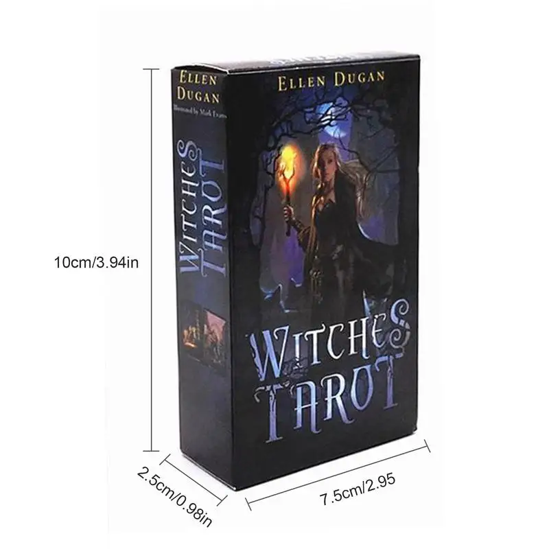 10CM Witches Tarot Cards Board Game For Beginners And Experts Fortune Telling Toys Cards Tarot Deck Witch Tarot Cards