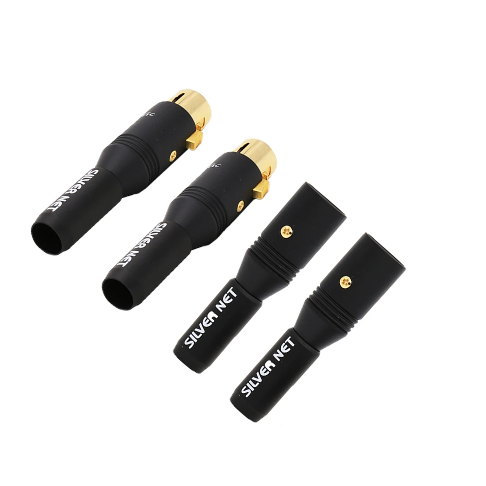 

High Quality HiFi 24K Gold Plated XLR Plug Male Female Connector Adapter for DIY Microphone Audio Cable