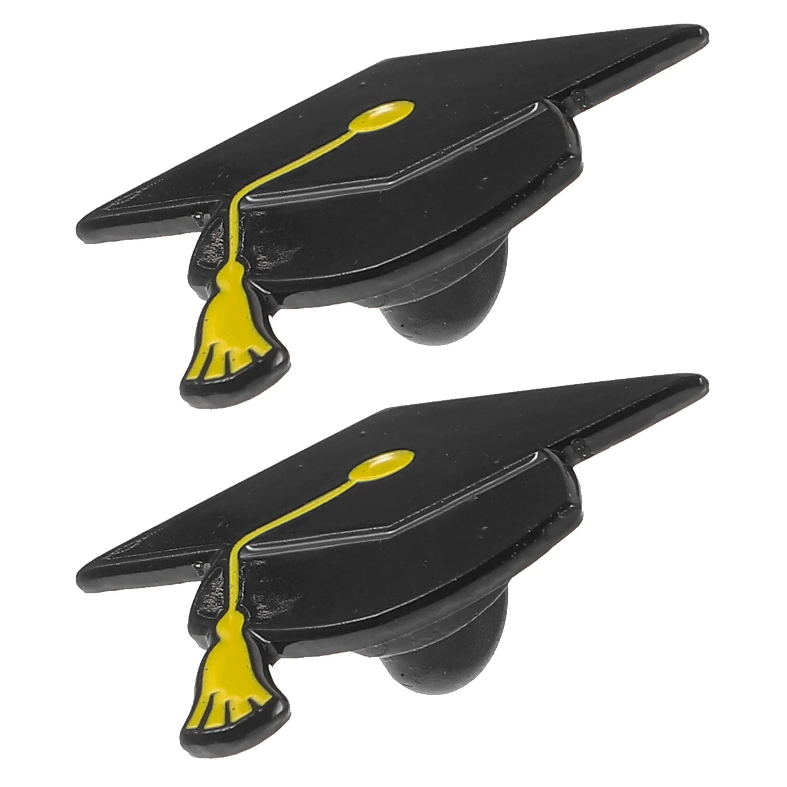 2 قطعة قبعة التخرج بروش دبوس سبائك معدنية دائم الزخرفية التلبيب دبوس ل الدعاوى البلوزات القبعات حقائب اليد قبعة التخرج بروش #4