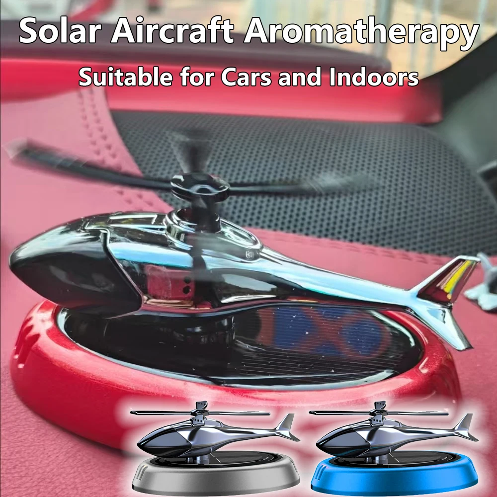 Car Interior Decoration Solar Aircraft Aromatherapy Perfume Air Purification Container Suitable for Car Room Interior Decoration