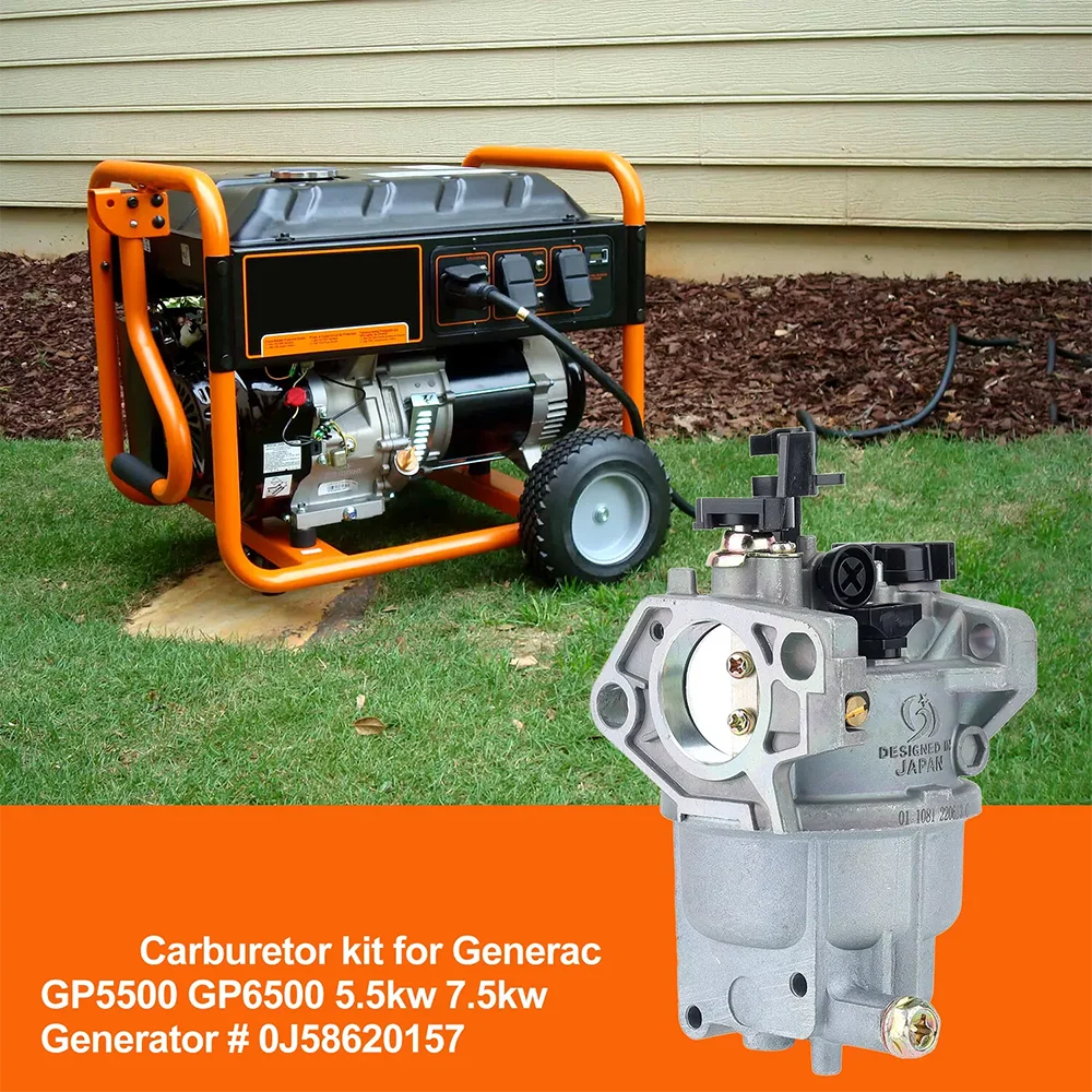 

GP5500 0J58620157 Carburetor for Generac GP5000 GP6000E GP6500 GP7500 GP8000E 5KW 5.5KW 6.5KW 389cc Generator Huayi Ruixing Carb