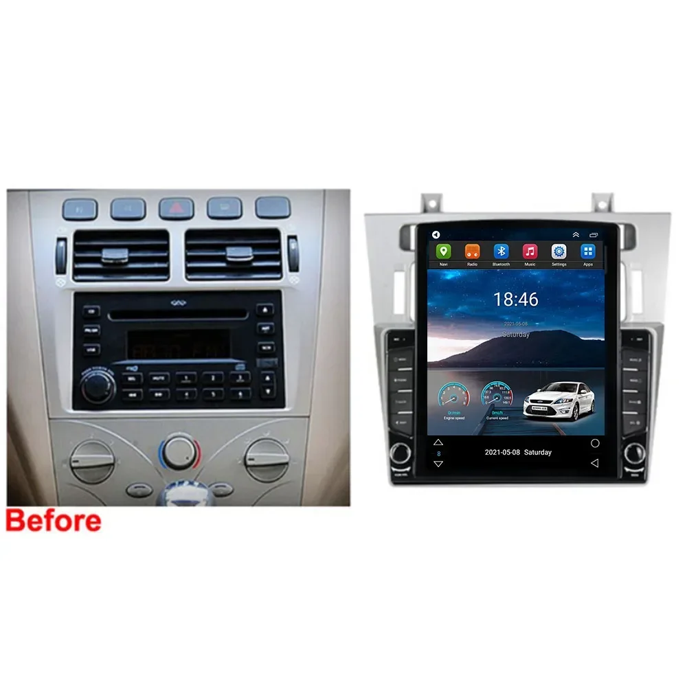 8+128G Android 15 gps Screen Car Multimedia Player For Chery Fora A5 A21 Cowin 3 A21 For Vortex Estina Radio Navigation Stereo