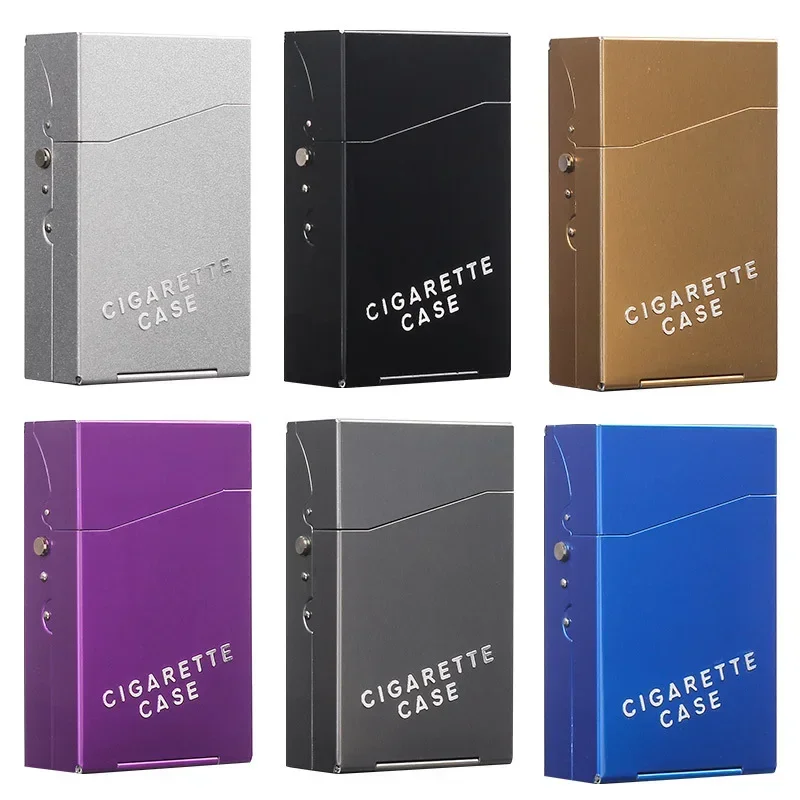 

Cigarette Storage Container Cigarette Case Unisex Pocket Box Smoking Accessories Aluminium Alloy Cigarette Boxes Gift