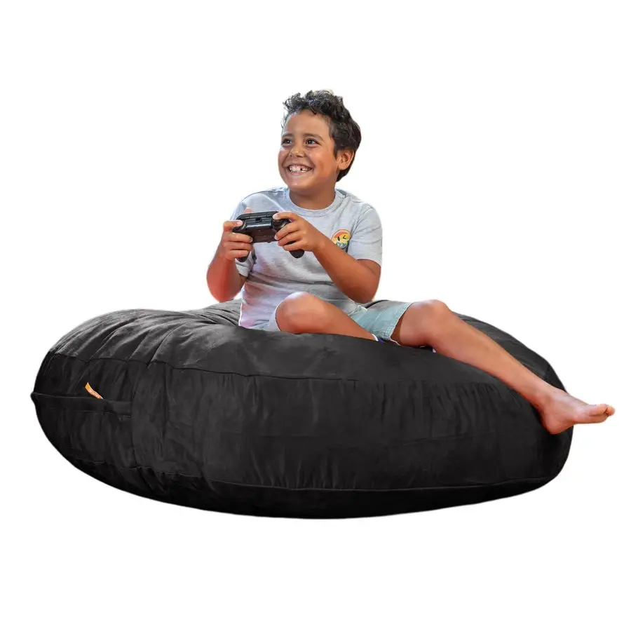 

Cocoon 4 Foot Bean Bag Chair and Crash Pad, Black