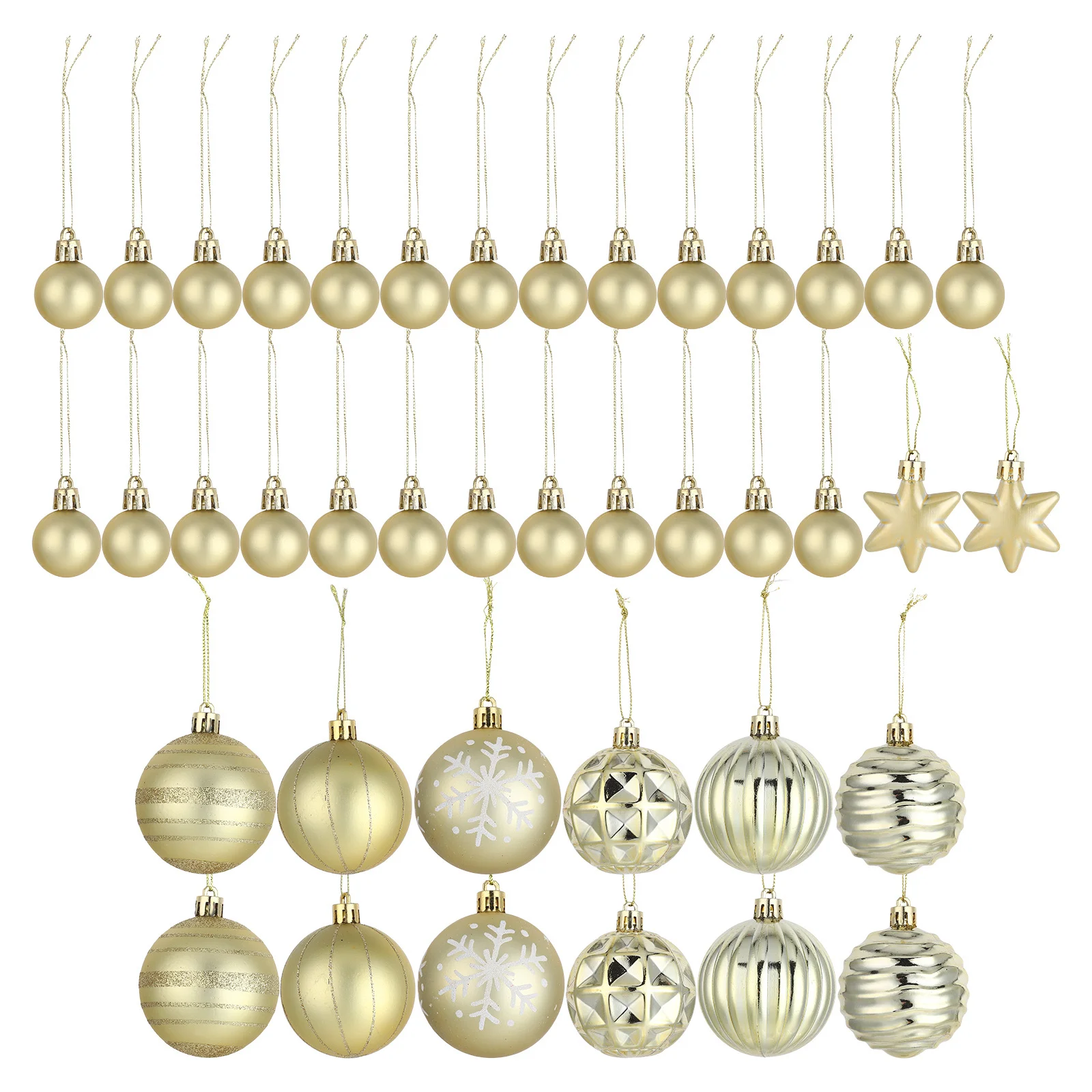 

42Pcs Xmas Tree Ball Decorations Colorful Hanging Ornaments Festive Christmas Pendant for Fireplace Tabletop Tree Decor Supplies