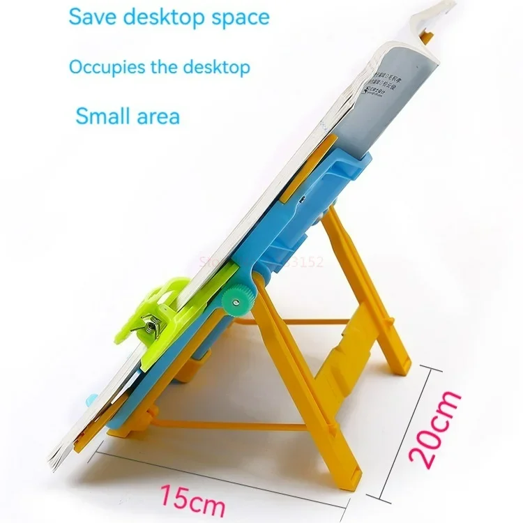 New Adjustable Reading Book Stand Portable Non-slip Metal Folding Textbooks Tablet Display Holder For Kids And Adults Book Stand