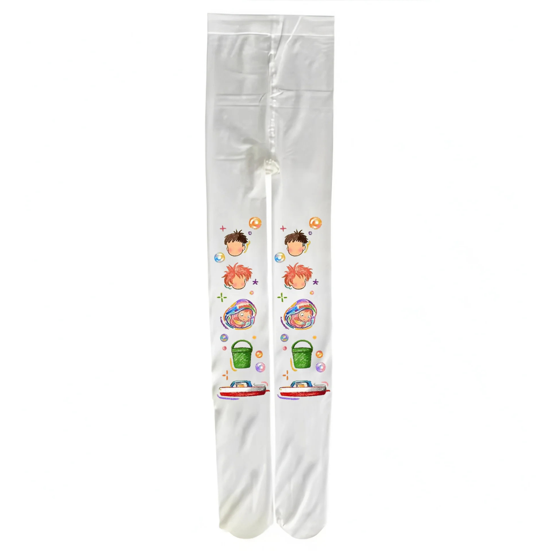 

Kawaii women's stockings, pantyhose, Japanese cute style pattern, simple and versatile, daily wearable leggings