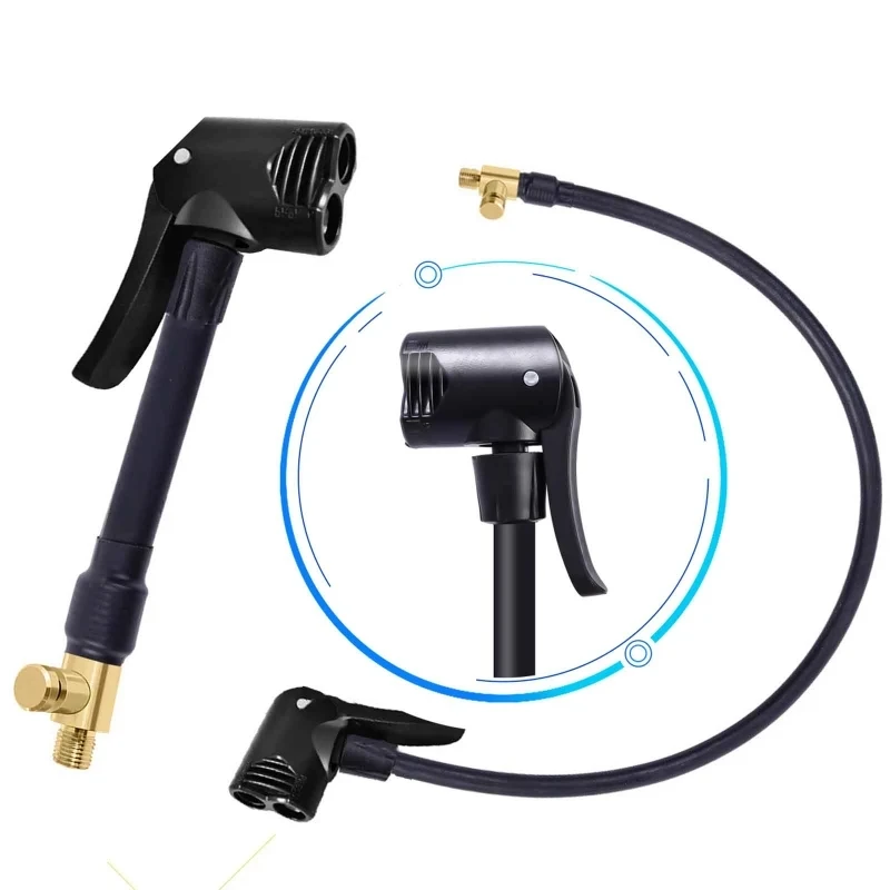 Air Pump Extension Tube Nozzle Adapter Mouth with Deflate Hose Air Inflator Electric Pump Connector Accessories 10/20/40/60cm