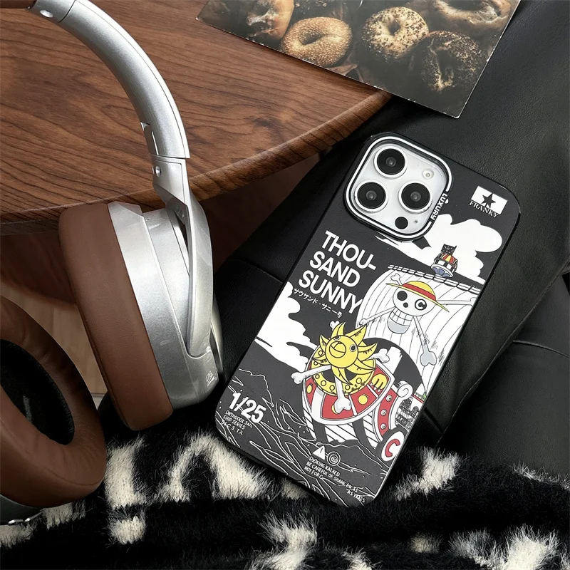3D Anime Cute O-One Piece Luffy Zoro Anti-fall  Phone Case For iPhone 13 14 15 16Pro Max Japan Cartoon O-One Piece Protect Cover
