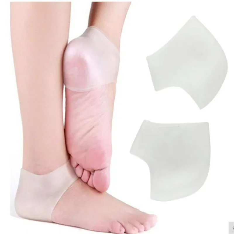 1 Pair Feet Care Socks Silicone Moisturizing Gel Heel Cracked Foot Skin Care Protectors Anti Cracking Seismic Buffer