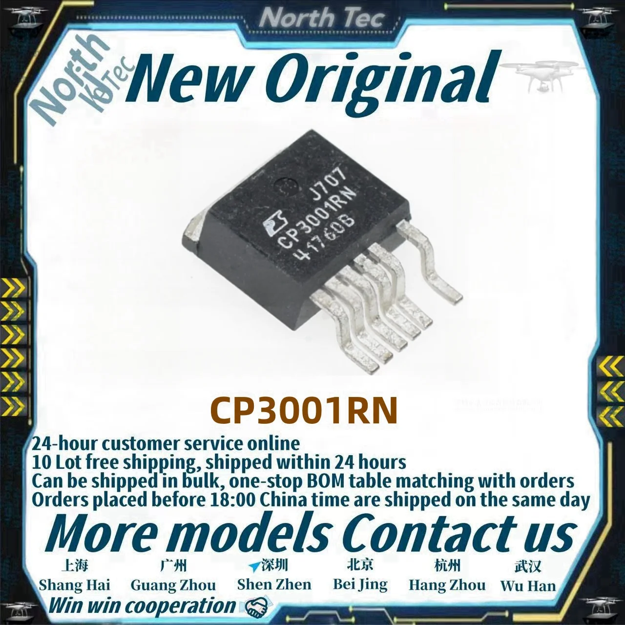 5pcs/Lot New original CP3001RN CP3001R CP3001 TO-263 in stock