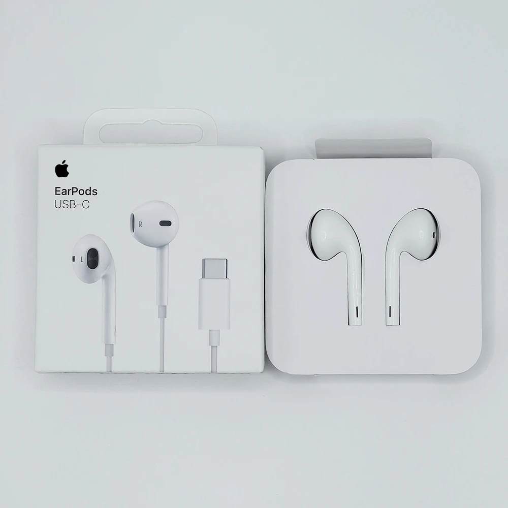 Apple EarPods Per iPhone 16/15/14/13/12/11 Pro Max 7/8Plus X/XR/XS iPad Auricolari In-Ear Per Lightning USB-C Auricolari Cablati da 3,5 mm