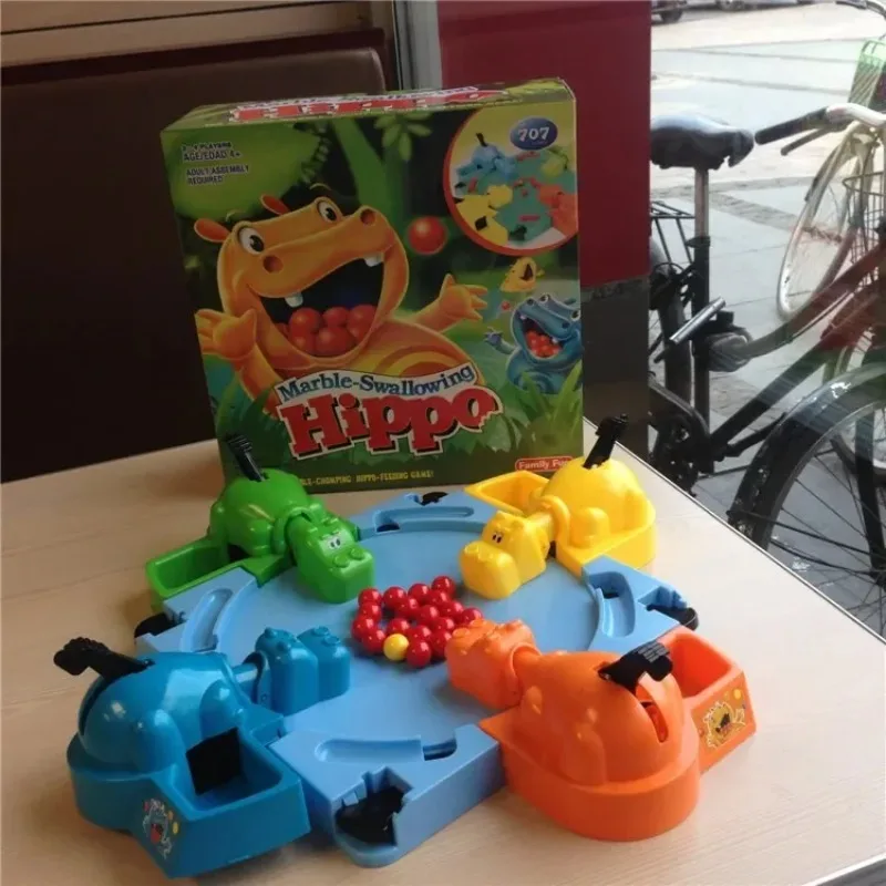 

Fun Parent-child Interactive Toys Popular Hunger Hippopotamus Table Game Marble Swallowing Hippopotamus Children's Gifts