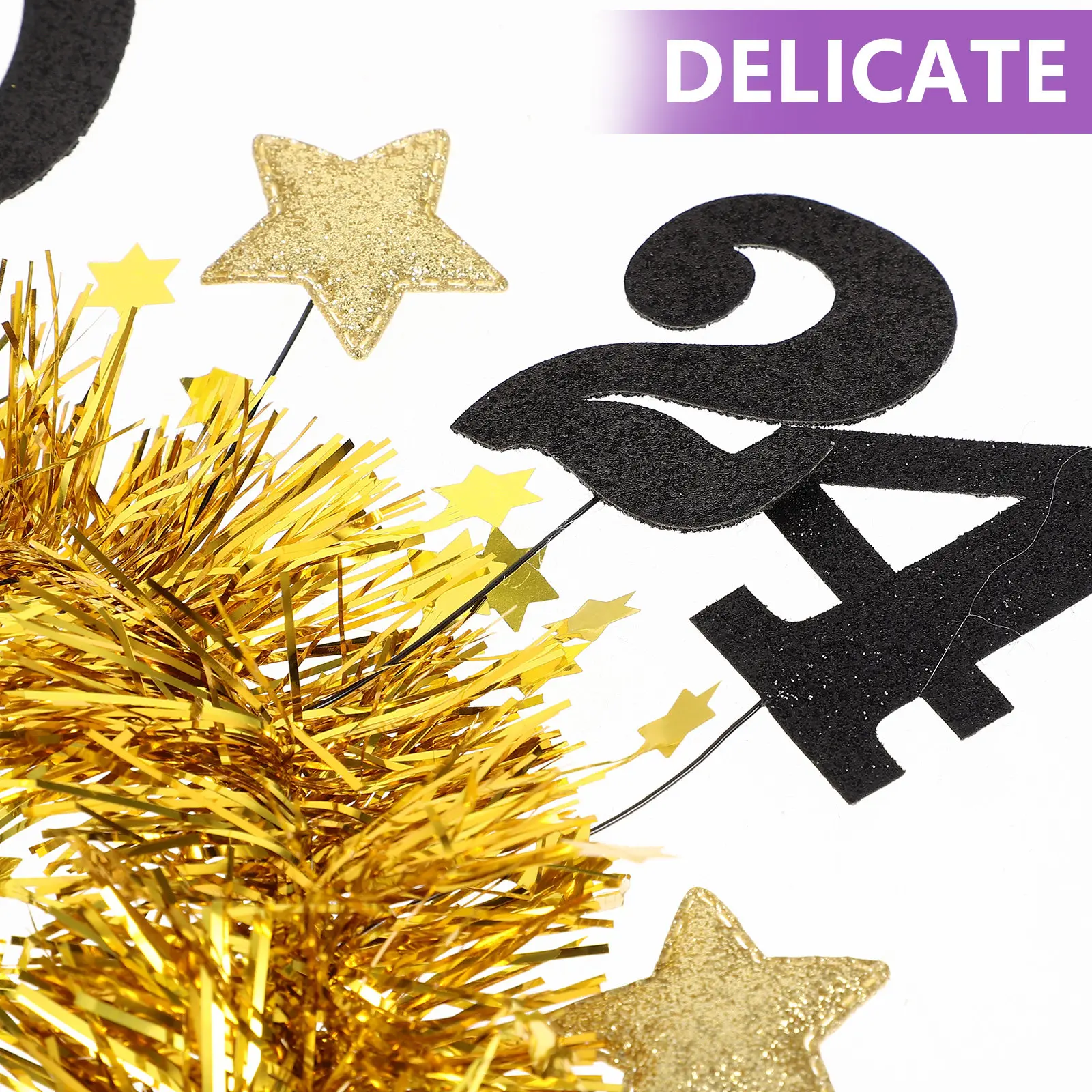 

2024 Glitter Star Headband for Women Holiday Party Headpiece Festive New Year Eve Celebration Decoration Lunar New Year 2024