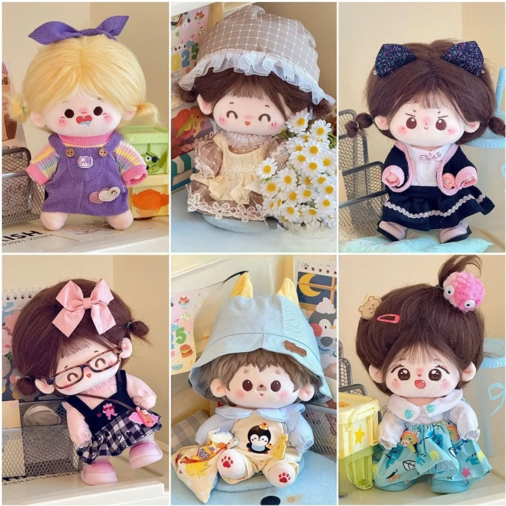20CM Multicolor Clothes Cartoon Design Cotton Material Accessories Mini Size Texture Dressing Dressing Game