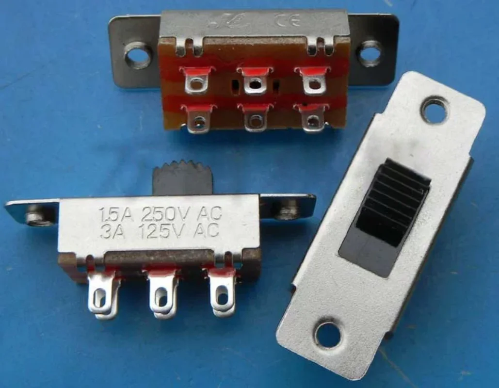 

15A 250VAC duplex 6P 3T 35.3*13mm pitch-row:28.5mm toggle switch / slide switch