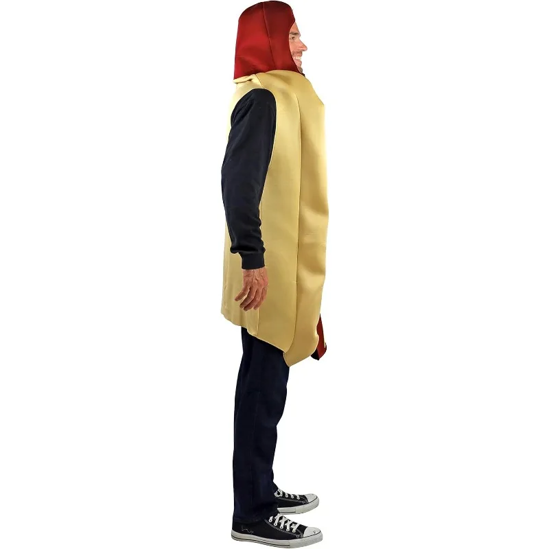 Adult Funny Food Sausage Hot Dog Costumes Halloween Men Women Family One-Piece Costume Carnival Party Cosplay Costume - view 3