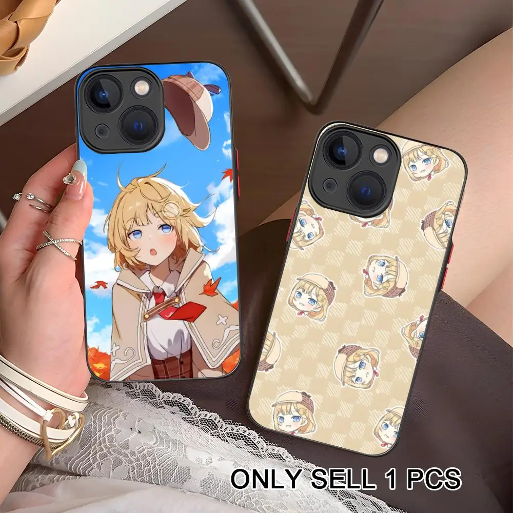 

Holo Amelia Watson Phone Case for iPhone 17 16 15 14 13 12 11 X XR XS Air Pro Max Plus Mini Skin Feel Cover