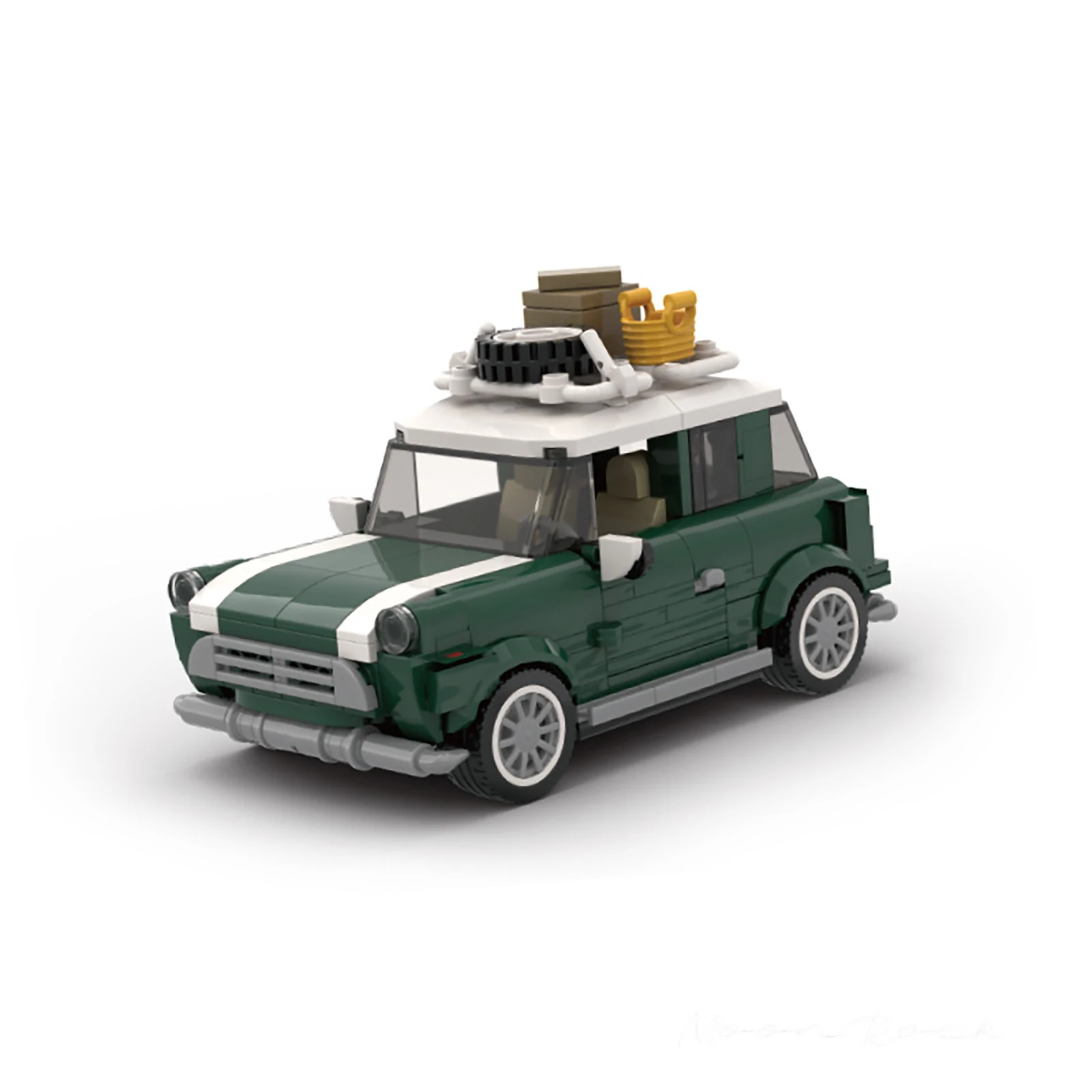 New PB8804 340pcs Mini Station Wagon Car Model Building Blocks Bricks Cars set MOC Technical DIY Toy Small Pellet Puzzle Box Set