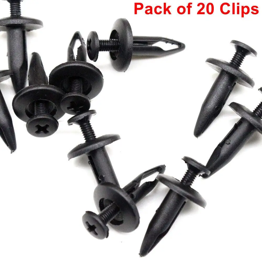 

For Ford For Chevrolet Push-Type Retainer Nylon Rivet Fastener 20pcs/Pack