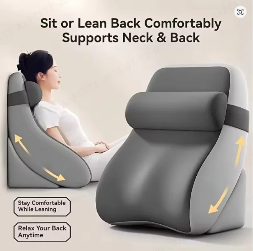 Adjustable Pillow, Ergonomic Design, Protects Neck And Waist, Memory Foam Filling, Suitable For Gaming, Reading, And JJ2805